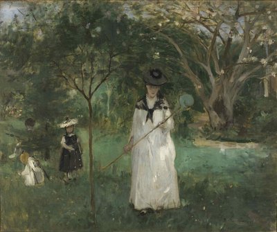 Lov na motýly, 1874. od Berthe Morisot