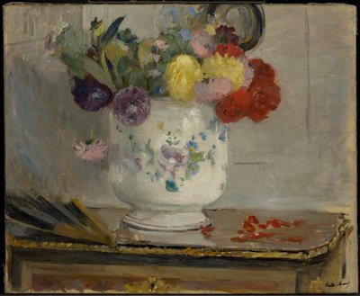 Jiřiny od Berthe Morisot