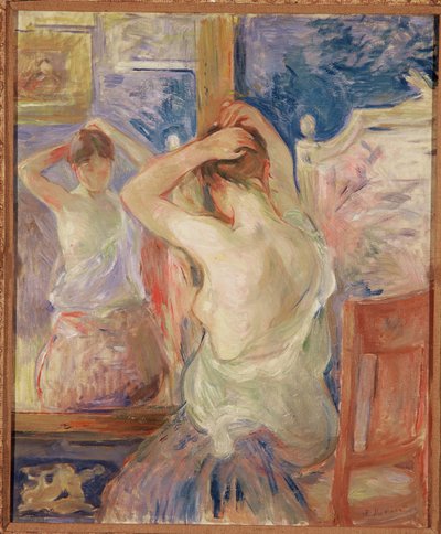Devant la psyché, 1890 od Berthe Morisot
