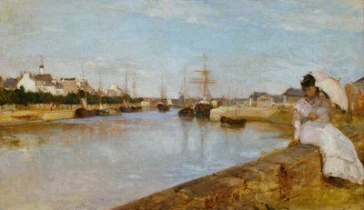Francouzsky: Vue du petit port de Lorient Přístav v Lorientu od Berthe Morisot
