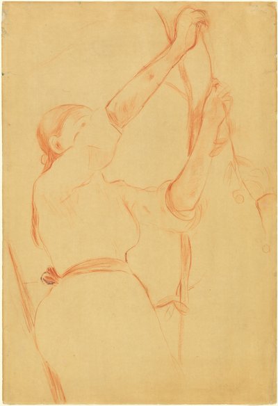 Dívka sbírá třešně od Berthe Morisot