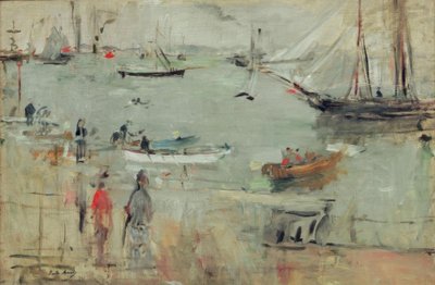 Hafenszene, Isle of Wight od Berthe Morisot