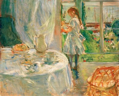 Interiér chaty nebo interiér v Jersey od Berthe Morisot