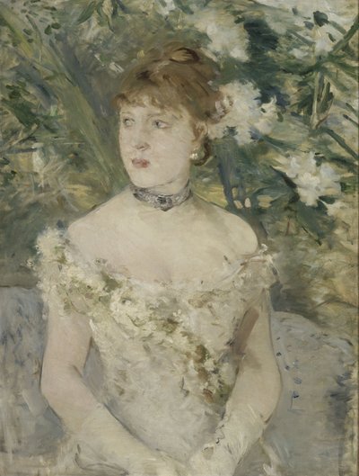 Mladá žena na plese od Berthe Morisot