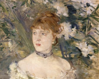 Mladá žena v plesových šatech od Berthe Morisot