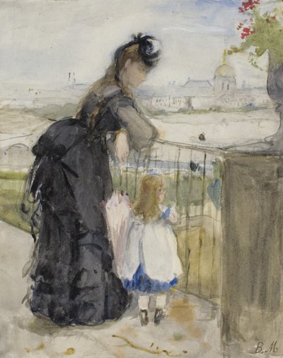 Na balkóně, 1871-72 od Berthe Morisot