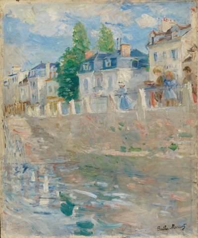 Na břehu Seiny v Bougival od Berthe Morisot