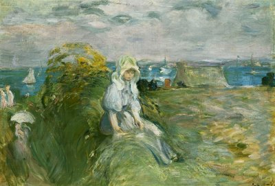 Na útesu v Portrieux; Na útesu v Portrieux, 1894 od Berthe Morisot