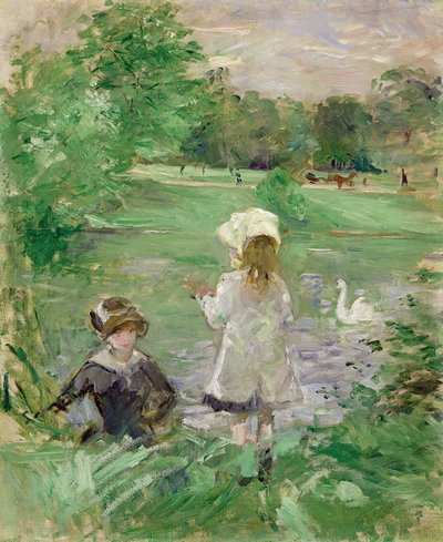 Na břehu jezera, 1883 od Berthe Morisot