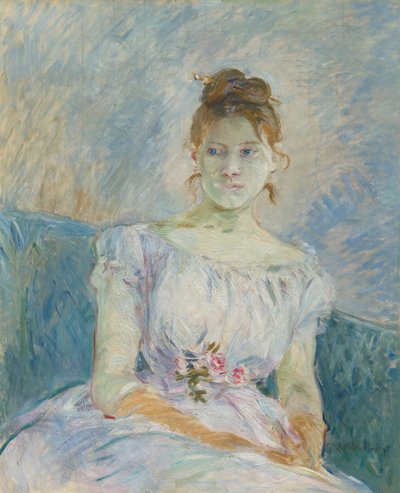 Paula Gobillard ve svých plesových šatech, 1887. od Berthe Morisot