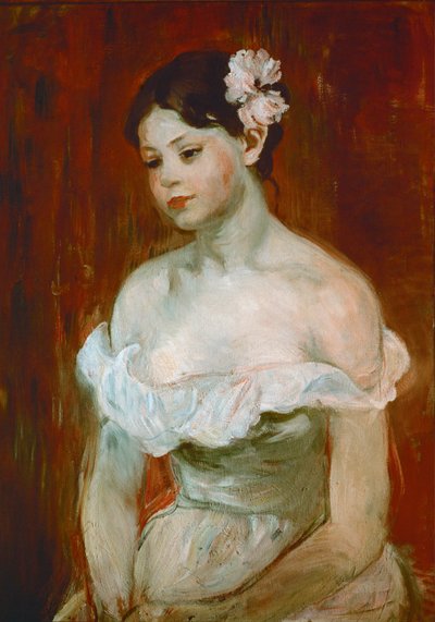 Portrét mladé ženy ... (olej na plátně) od Berthe Morisot