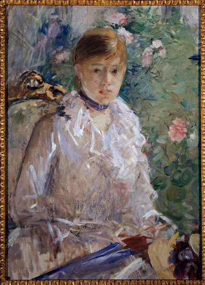 Léto nebo portrét dívky malba od Berthe Morisot od Berthe Morisot