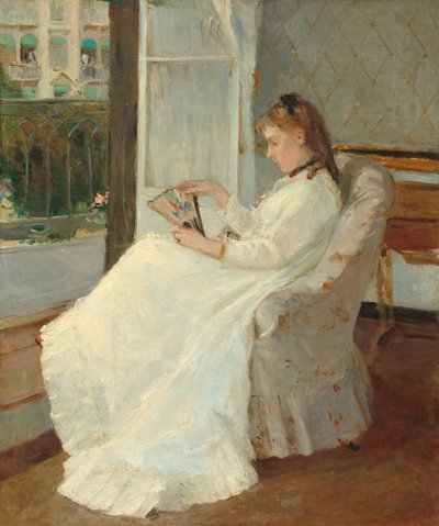 Umělcova sestra u okna od Berthe Morisot
