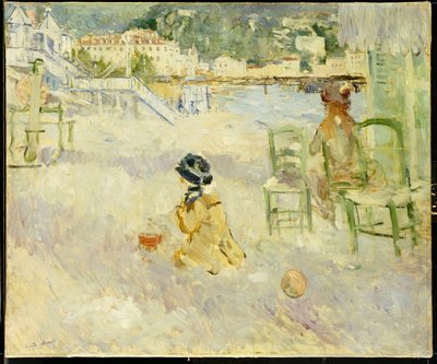 Pláž v Nice, 1882 od Berthe Morisot