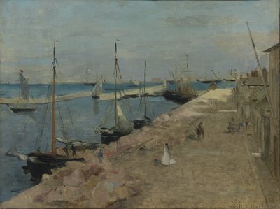 Přístav v Cherbourgu, 1871 od Berthe Morisot