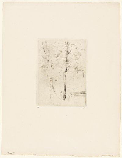 Jezero v Bouloňském lesíku od Berthe Morisot