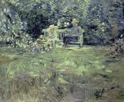 Lekce v zahradě, 1886 od Berthe Morisot