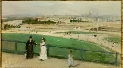 Pohled na Paříž z výšin Trocadero. Obraz Berthe Morisot (1841-1895) od Berthe Morisot