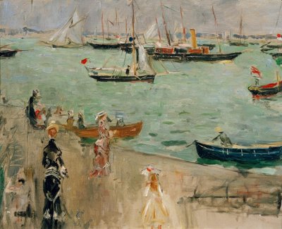 Pohled na Solent (Isle of Wight) nebo Marine v Anglii od Berthe Morisot