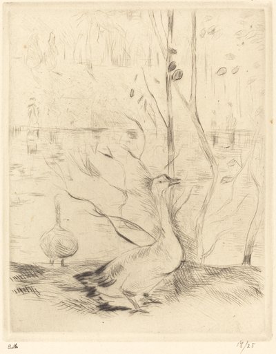 Procházka v Boulougne Wood od Berthe Morisot