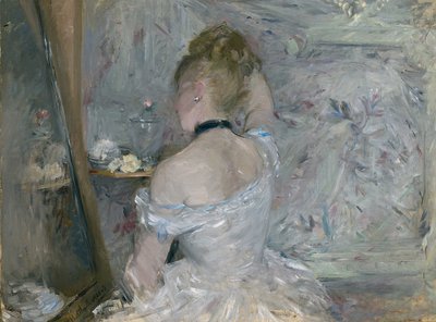 Žena na toaletě, 1875-1880 od Berthe Morisot