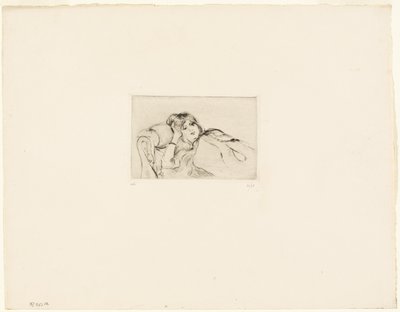 Mladá žena na odpočinku od Berthe Morisot