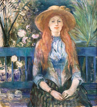 Mladá dívka v parku, 1888 (olej na plátně) od Berthe Morisot