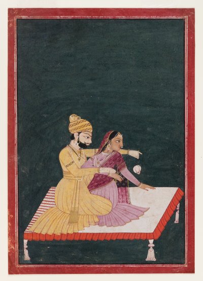 Harsha Hambira Kalyana Raga, před rokem 1795 (wc a zlato na papíře) od Bhagvan attr. to Bhagvan attr. to