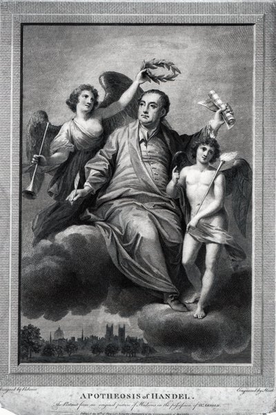 Händelova apoteóza, 1787 od Biagio Rebecca