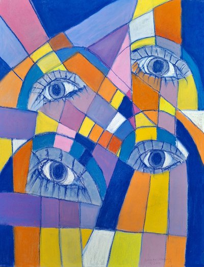 Gáza, 2024 (pastel na kartě) od Bibiana Ulanosky