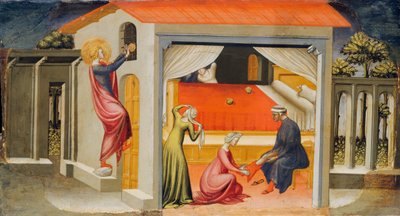 Svatý Mikuláš poskytující věna, 1433-35. od Bicci di Lorenzo