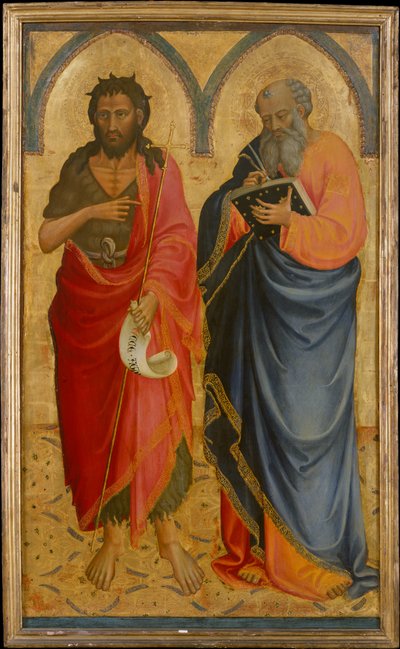 Heilige Johannes der Täufer und Matthäus od Bicci di Lorenzo