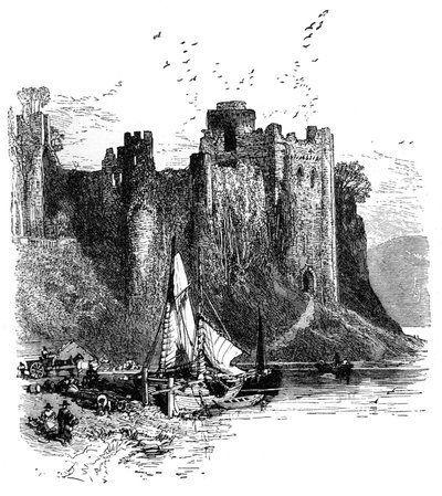Hrad Pembroke, 30. léta 20. století. od Birket Foster