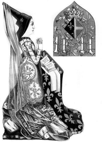 Charlotte Savojská 1441-1483, královna choť Ludvíka XI. Francouzského, 15. století 1849. od Bisson and Cottard