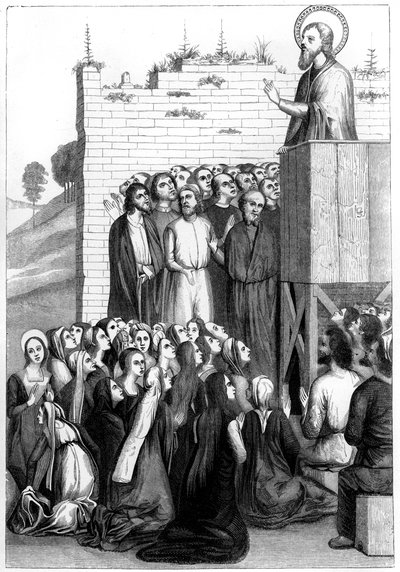 Kristovo kázání, 15. století 1849. od Bisson and Cottard