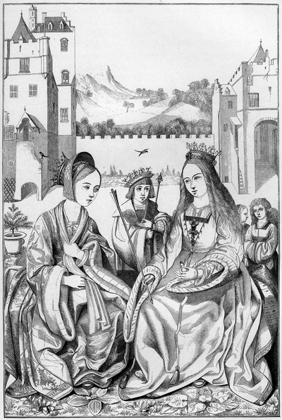 Svatá Kateřina Alexandrijská, 15. století 1849. od Bisson and Cottard