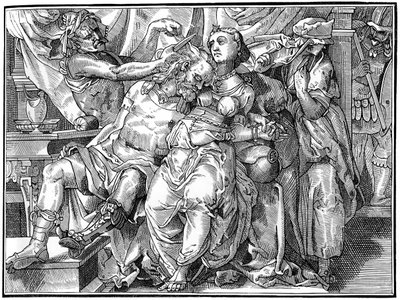 Samson a Dalila, 1574 1849. od Bisson and Cottard