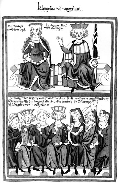 Kongres ve Wartburgu, 15. století 1849. od Bisson and Cottard