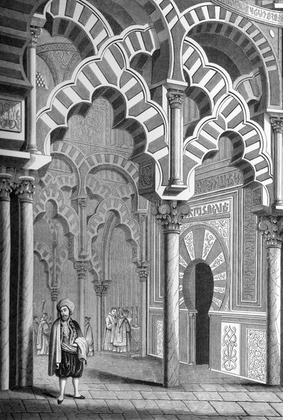 Mezquita, Cordoba, Španělsko, 1849. od Bisson and Cottard