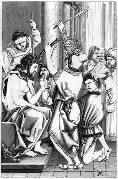 Posmívání Kristu, 16. století 1849. od Bisson and Cottard