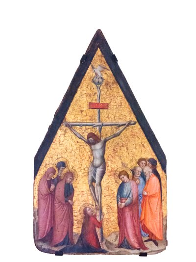Ukřižování (tempera a zlato na dřevěné desce) od Bitino da Faenza