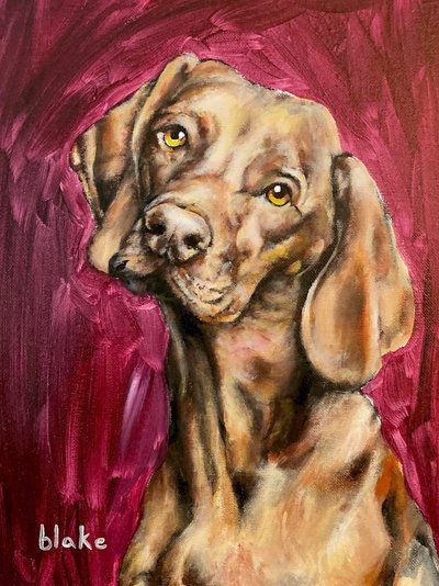 Dogs Rule, c.2021 (akryl na plátně) od Blake Munch