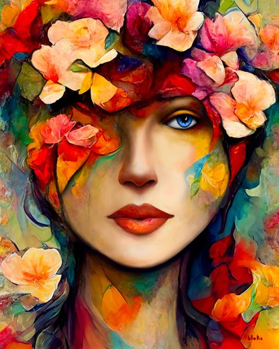 Dreaming In Posy, cca 2022 (digitální umění) od Blake Munch