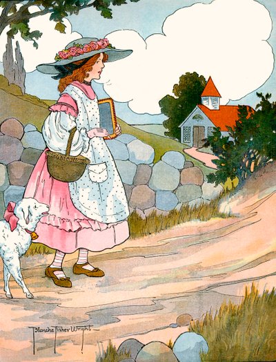 Mary měla malé jehňátko od Blanche Fisher Wright od Blanche Fisher Wright