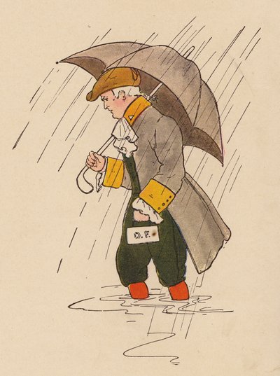 Říkanka: Doktor Foster (barevná litografie) od Blanche Fisher Wright