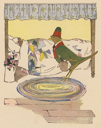 Říkanka: Jenny Wren (barevná litografie) od Blanche Fisher Wright