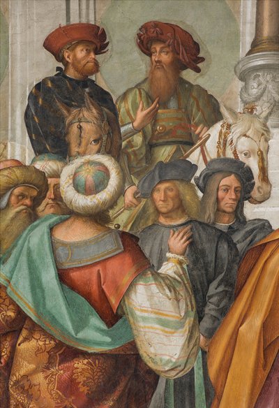 Central Nave, Second North Span, Marriage of the Virgin, Boccaccio Boccaccino 1514-15, Detail od Boccaccio Boccaccino