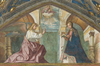 Soprán, Boccaccio Boccaccino, Zvěstování 1506-07 od Boccaccio Boccaccino