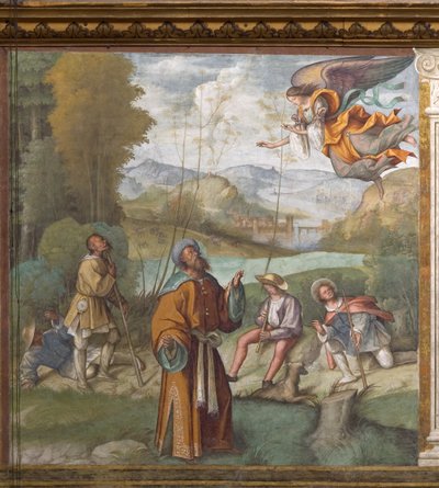 Zjevení anděla svatému Joachimovi od Boccaccio Boccaccino