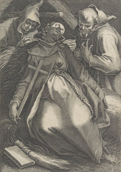 Sancta Euphrolyna, ze série Poustevnice, 1600-1633 od Boetius Adams Bolswert